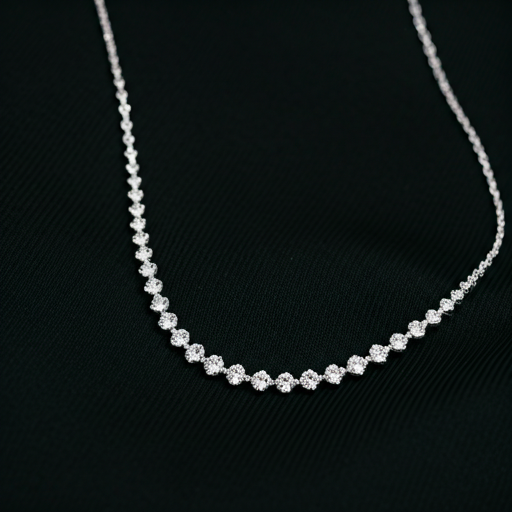 Elegant diamond earrings reflecting light