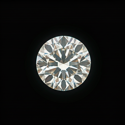 Microscopic view of a high quality diamond